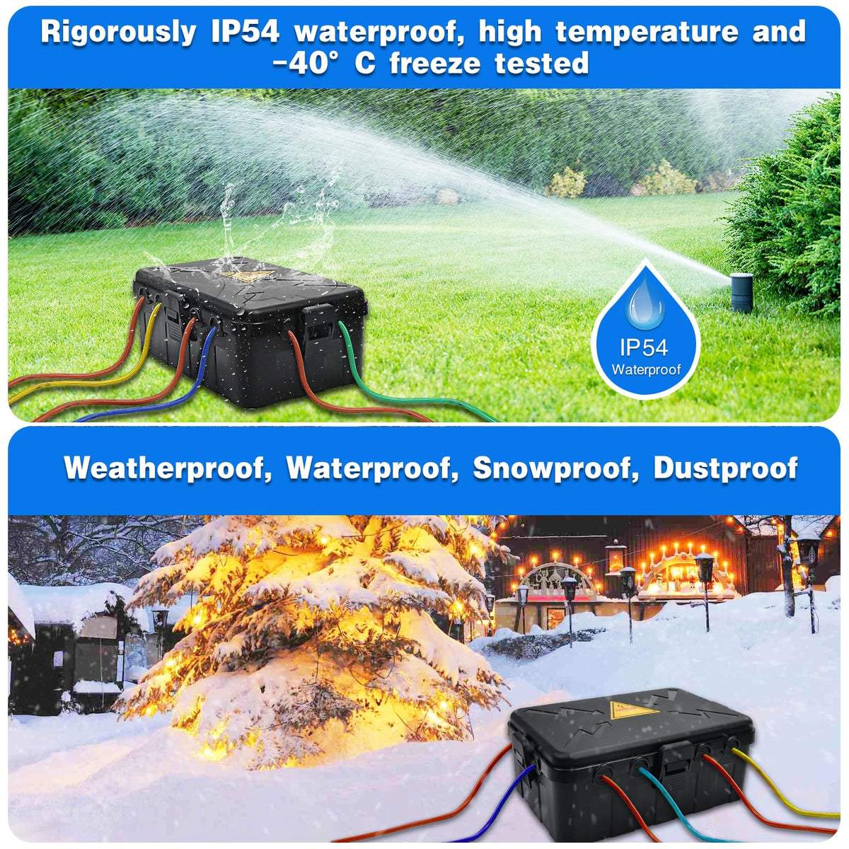 Hrensaw night glow lid helps prevent accidental contact after dark.