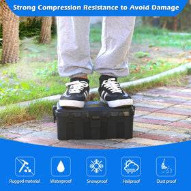 Hrensaw IP54-rated enclosure shields electrical connections from weather.