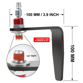 Hromee 1/4 NPT swivel plug ready for tool attachment