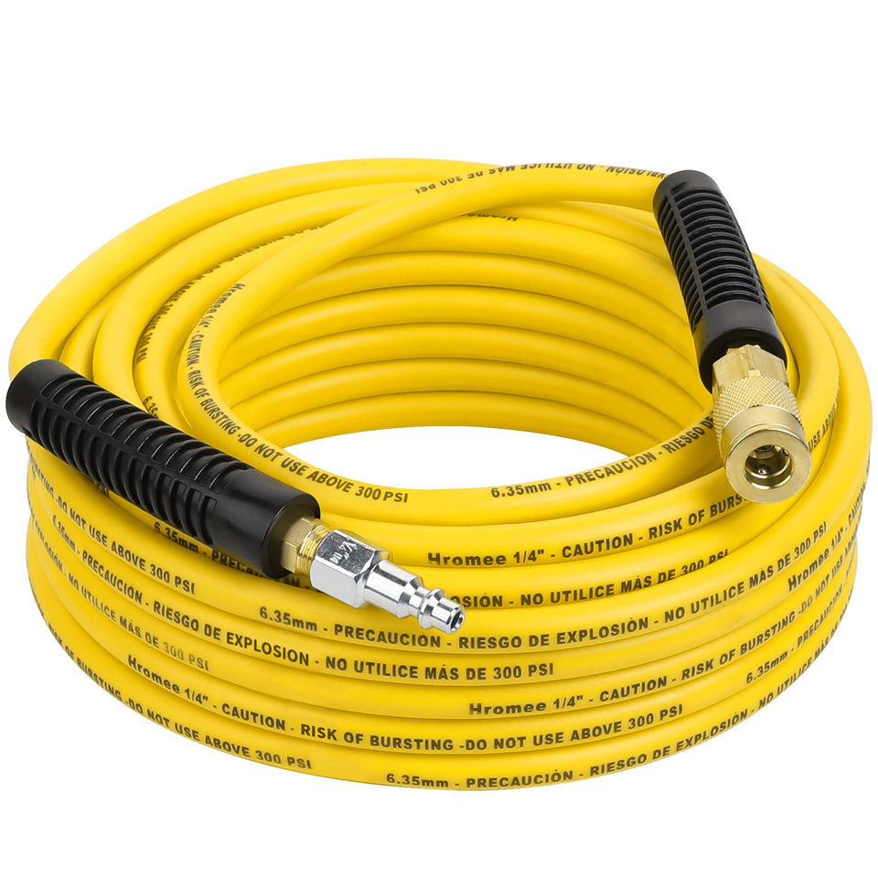 Hromee air hose 50 ft coil offers versatile use in shop and home
