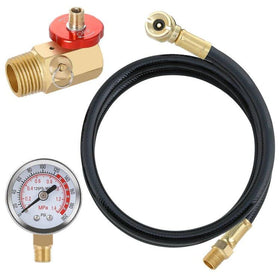 Hromee air tank repair kit with safety valve ready for portable tank maintenance.
