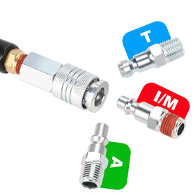 Hromee brass end swivel demonstrates durable tool connections.