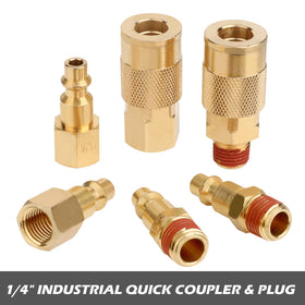 Hromee brass fittings assembly demonstrating versatile air tool compatibility.