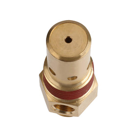 Detail of Hromee brass valve body illustrating seals and springs