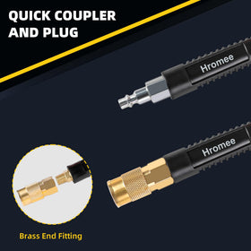 Hromee hose end plug steel; secure, rust-resistant connection for long-term use