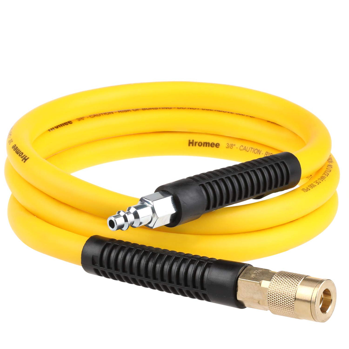 Hromee hybrid lead-in air hose 6ft ready for quick connections and reduced tangles