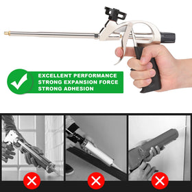 Hromee foam gun needle valve ensures reliable flow in tight gaps.