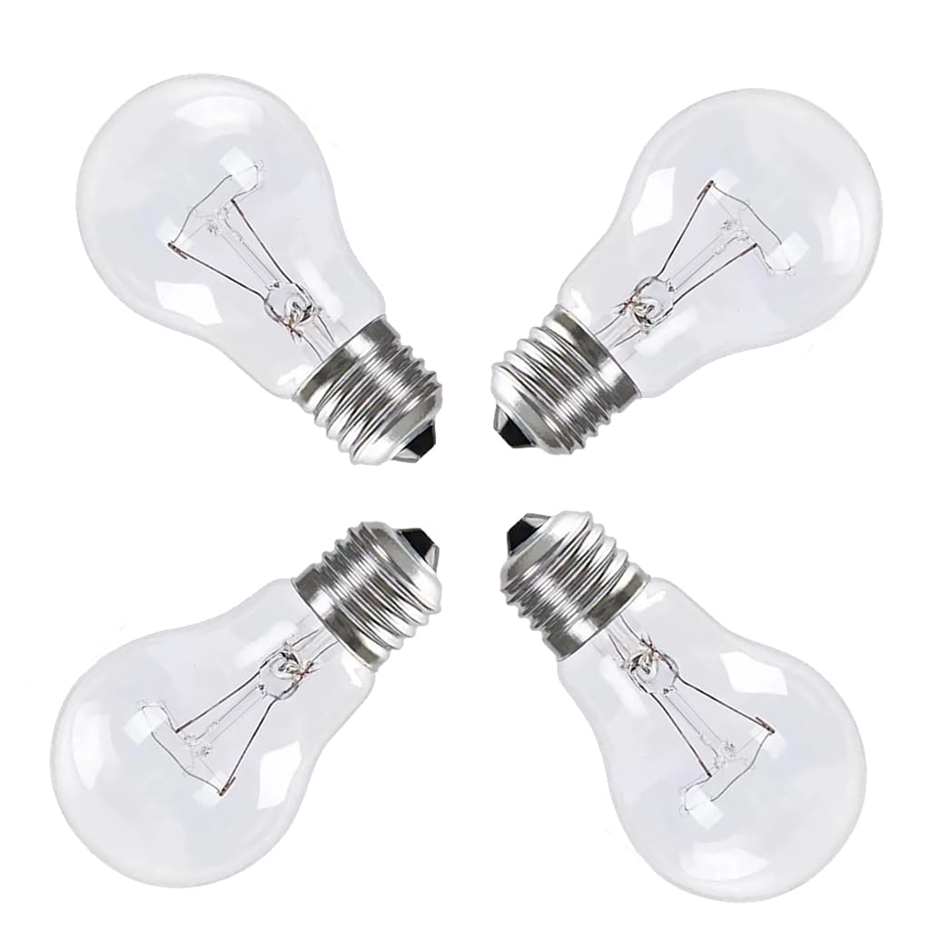 Hrsovii A19 clear rough-service bulb close-up reveals filament detail and high CRI.