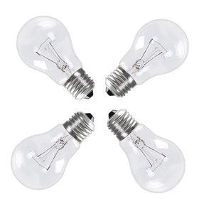 Hrsovii A19 clear rough-service bulb close-up reveals filament detail and high CRI.