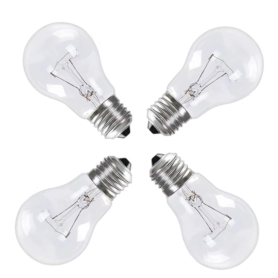 Hrsovii A19 clear rough-service bulb close-up reveals filament detail and high CRI.