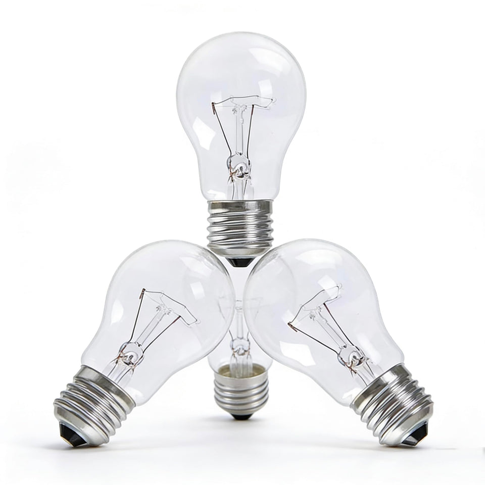 Hrsovii A19 clear rough-service bulb for rugged, reliable daily lighting.