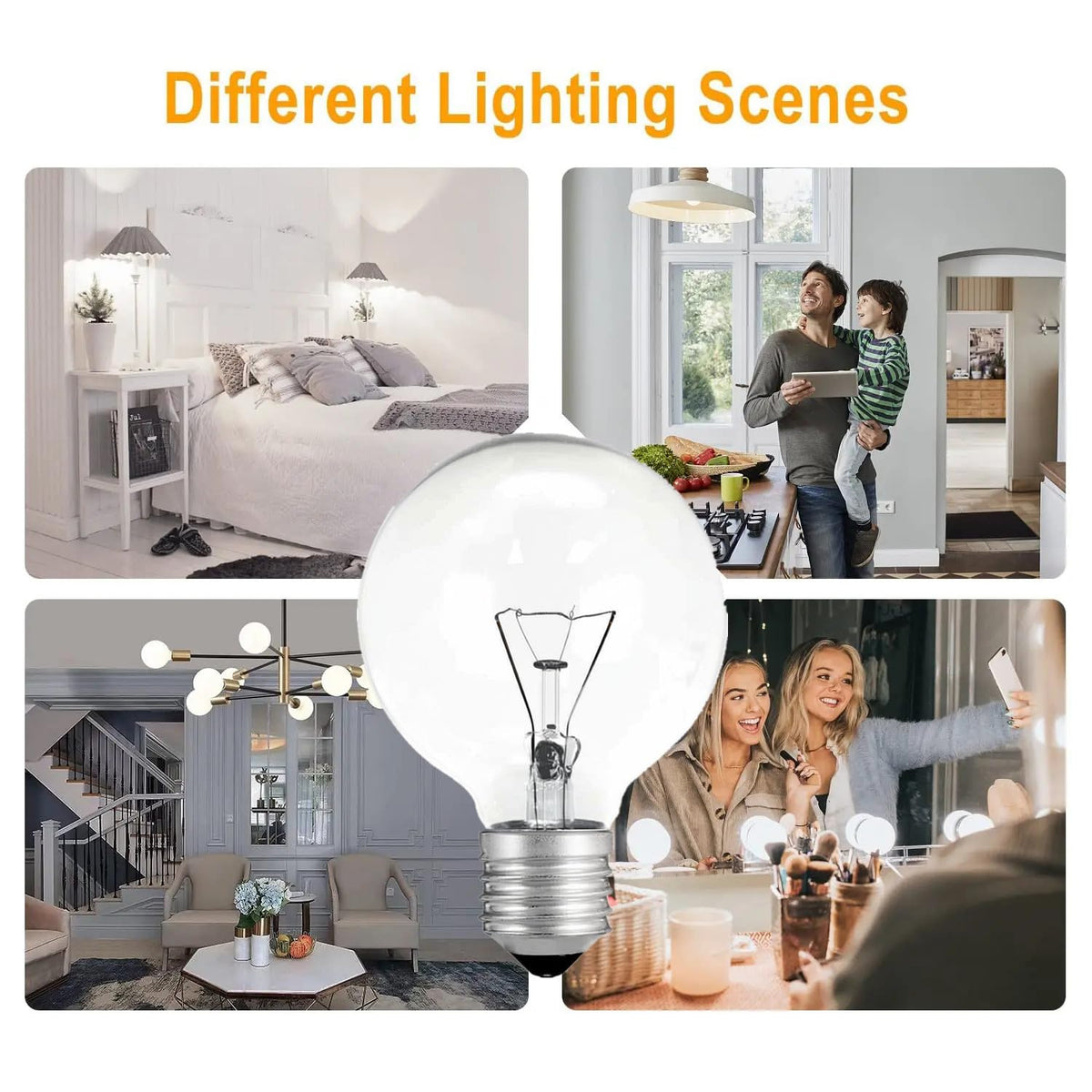 Hrsovii dimmable globe bulb enables smooth brightness changes