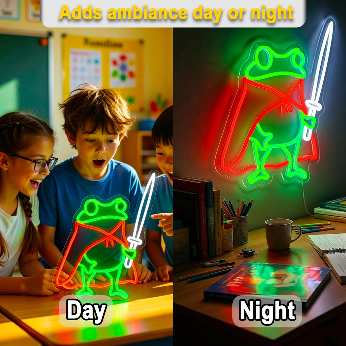 HSJNJKFU frog neon sign ideal for bedrooms, bars, and home lounges
