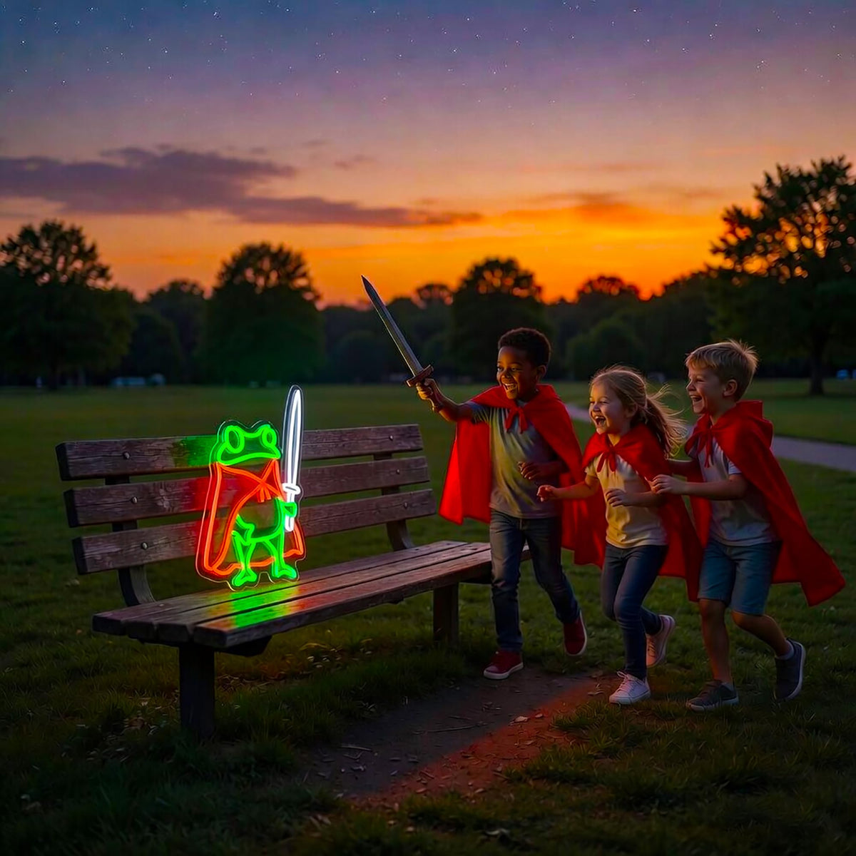 HSJNJKFU frog neon sign USB powered for easy plug-and-play setup
