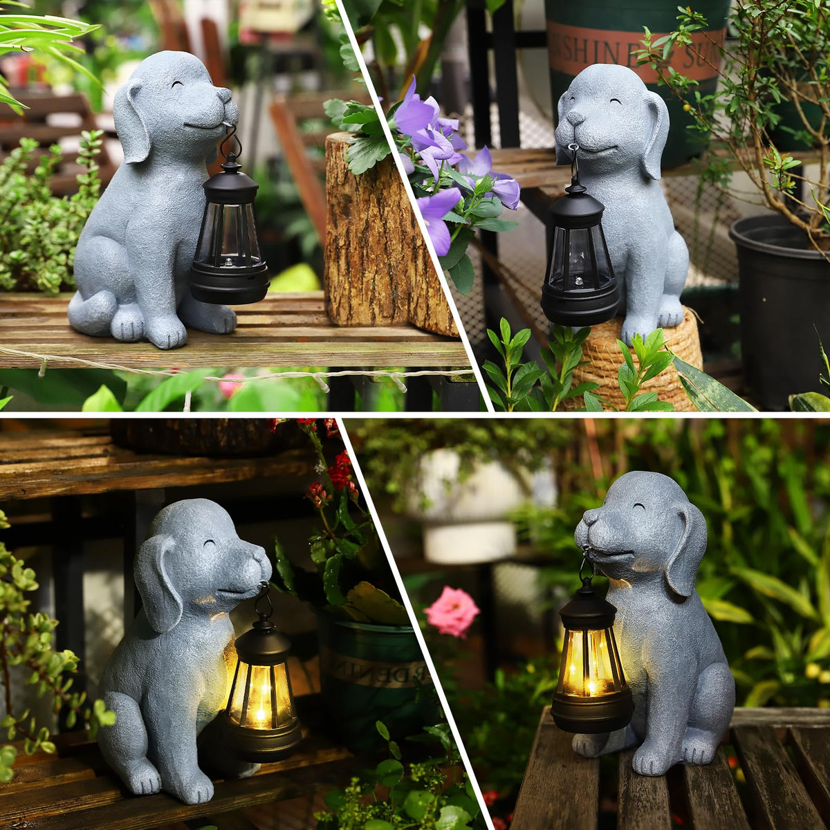 HSLILIMING easy-setup solar garden light ready for sunlight charging