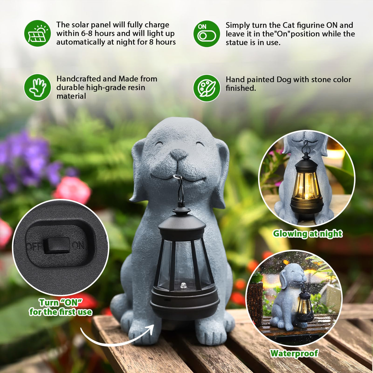 HSLILIMING gift for dog lovers ideal for yard decor and celebrations
