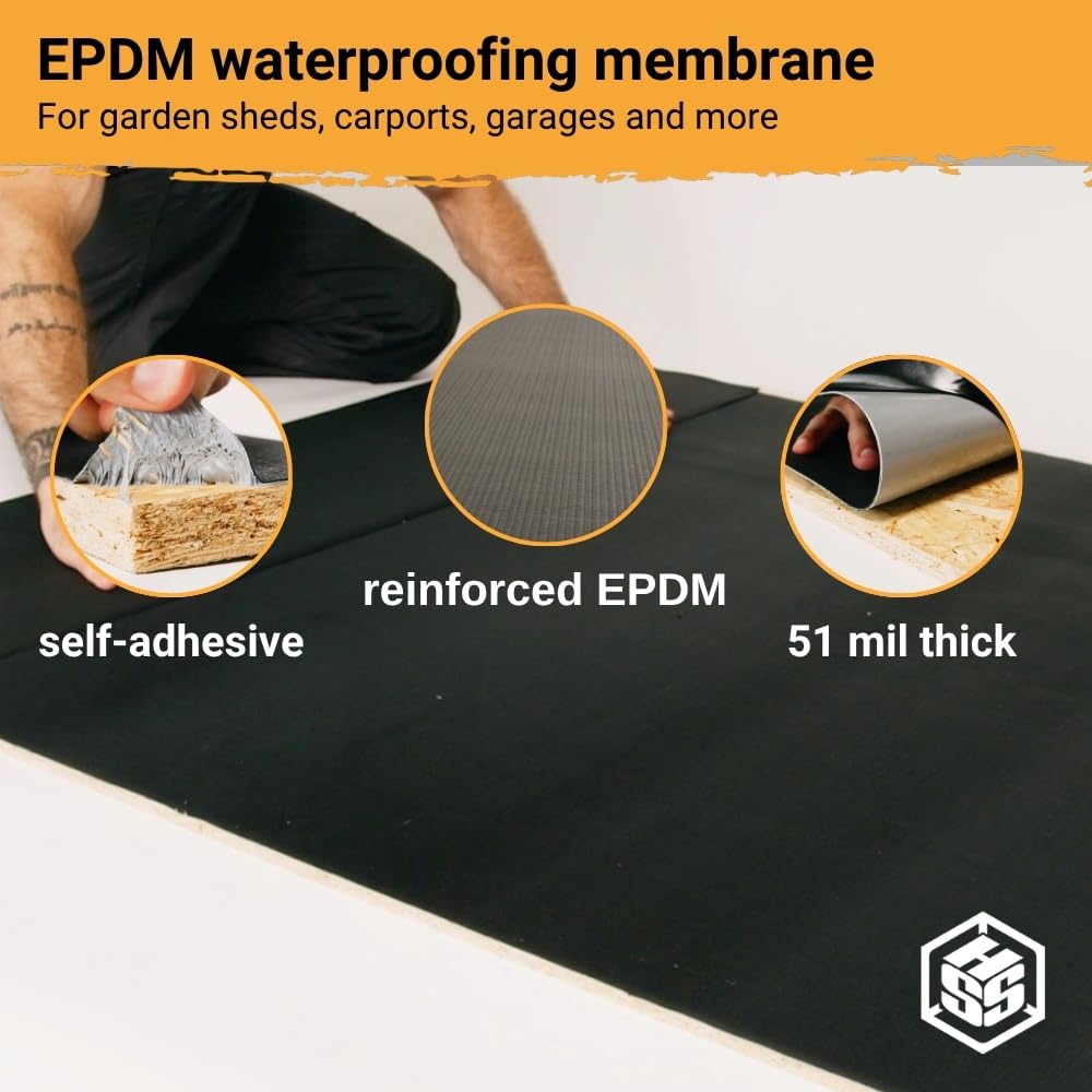 HSS EPDM EasyStick fiber reinforcement detail highlights added strength