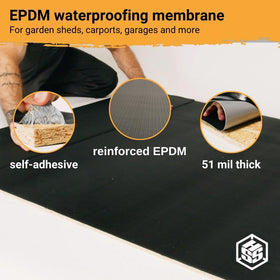 HSS EPDM EasyStick fiber reinforcement detail highlights added strength