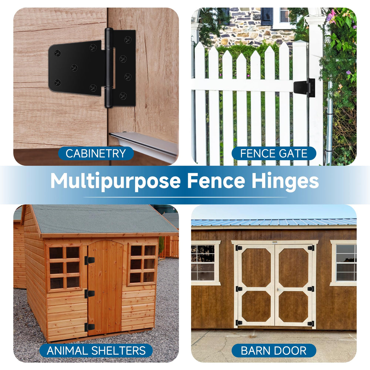 HTHOOOOOME 270-degree swivel bearing design enables wide, smooth gate movement.