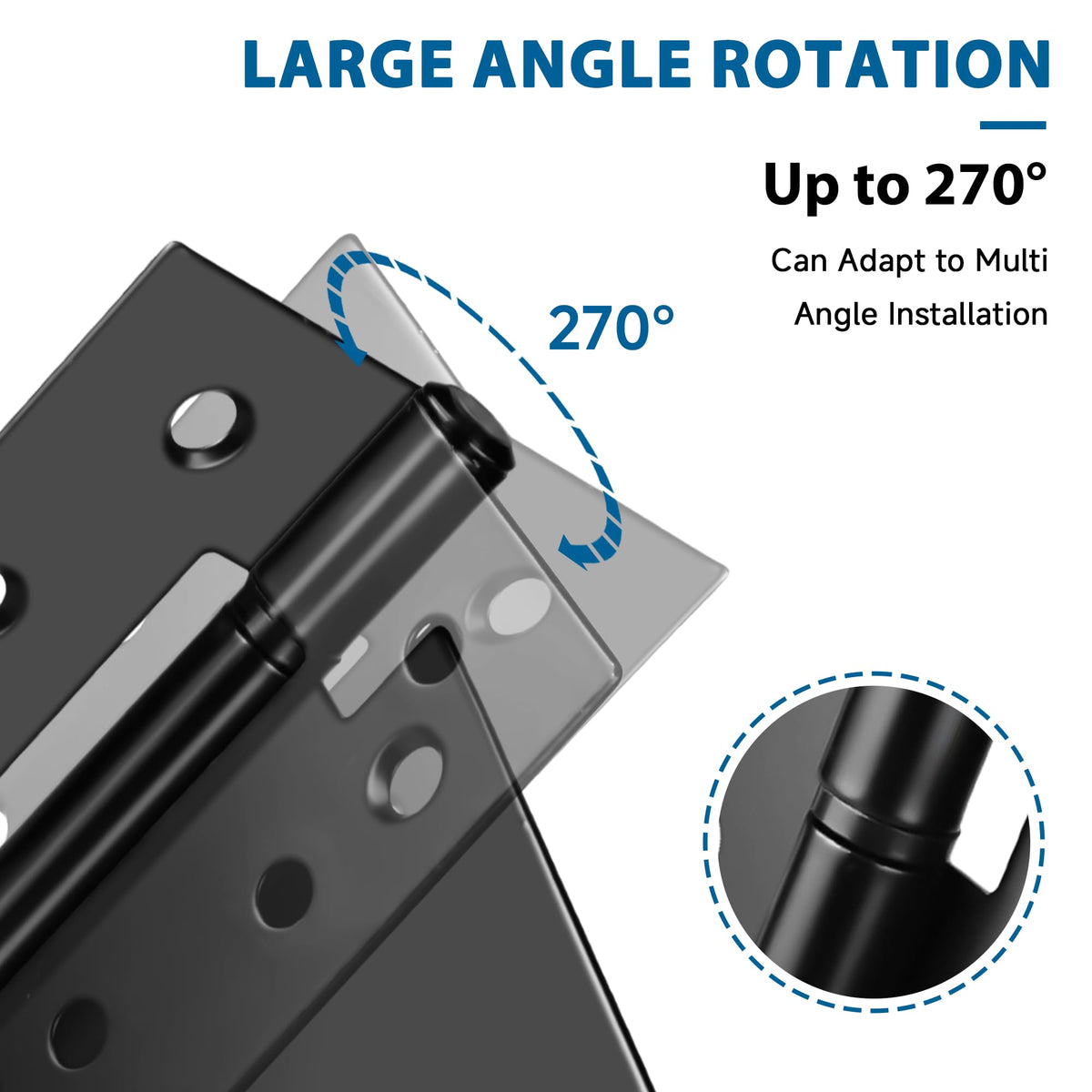 HTHOOOOOME fixed part measures 2 by 4-1/2 inches for secure mounting.