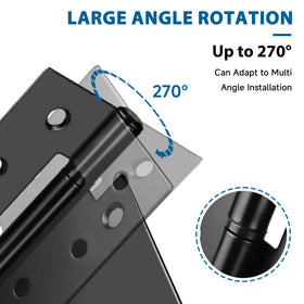 HTHOOOOOME fixed part measures 2 by 4-1/2 inches for secure mounting.