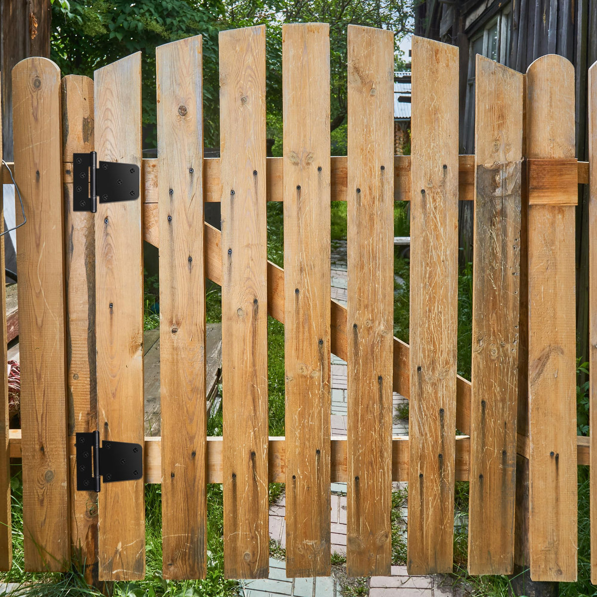HTHOOOOOME versatile hinges suitable for indoor and outdoor wooden surfaces.