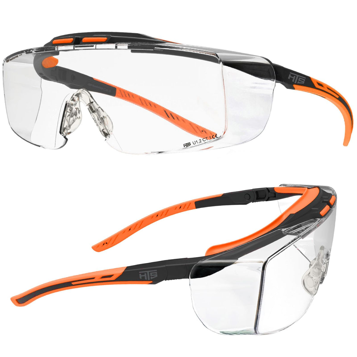 HTS HUNTERSKY clear lenses offering unobstructed visibility