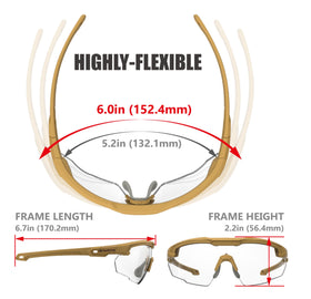 HTS HUNTERSKY S57 anti-fog and UV400 coating supports outdoor shooting.