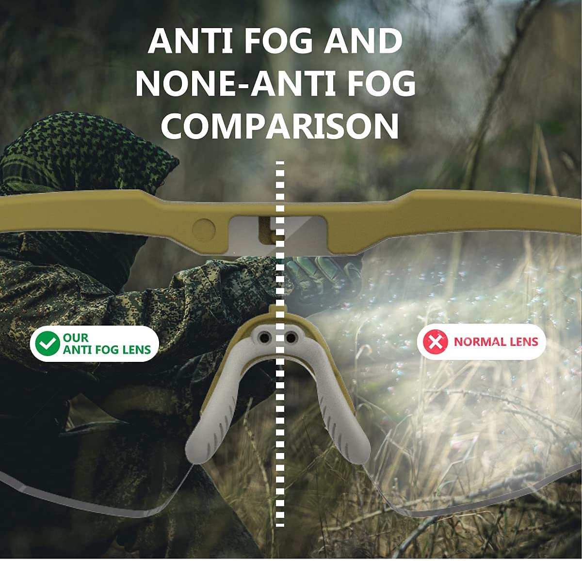 HTS HUNTERSKY S57 lightweight frame enables all-day wear with mobility.
