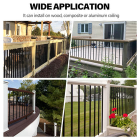HTWAVE screws included for direct mounting to rails
