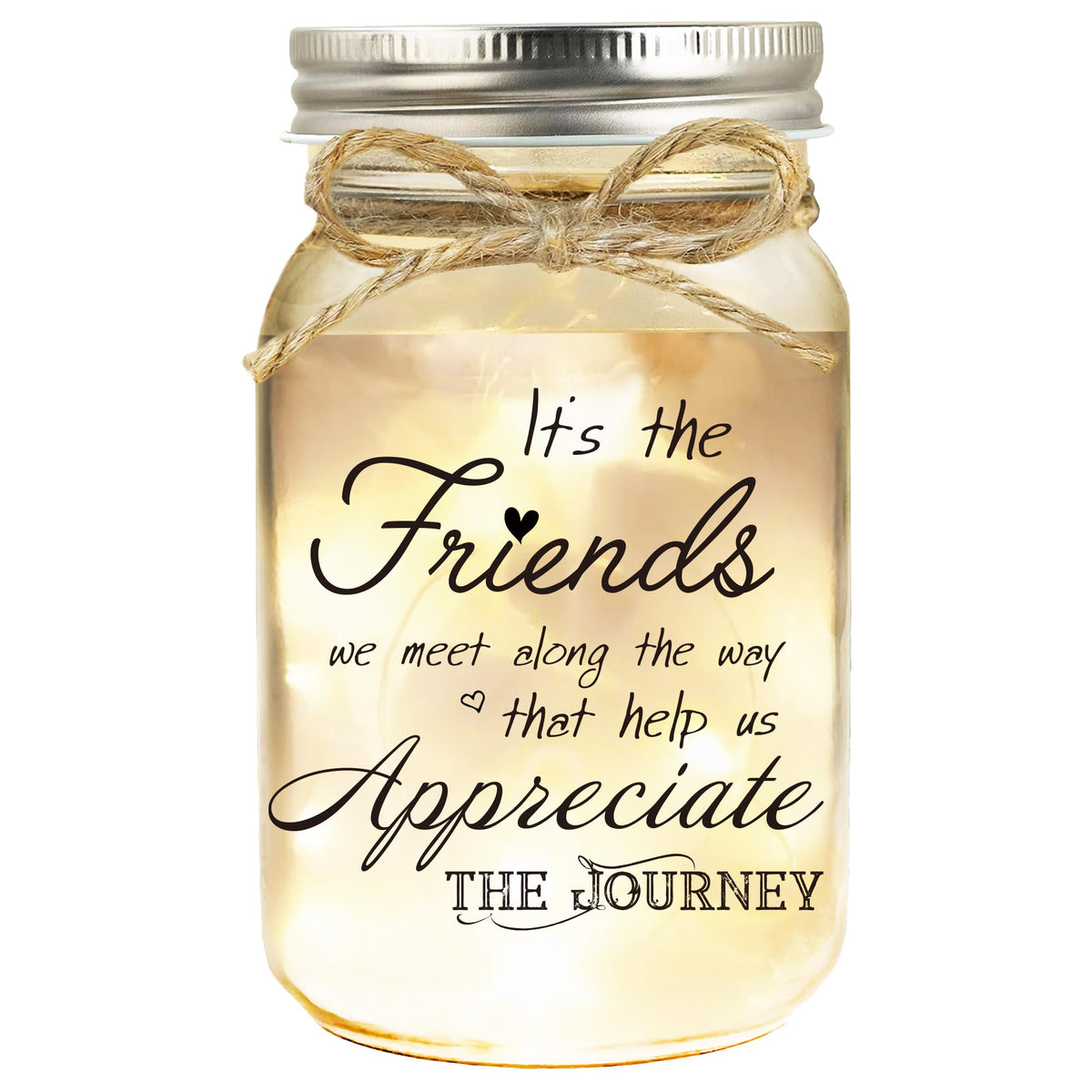 Hua Feishang mason jar decor with warm glow for cozy home ambiance