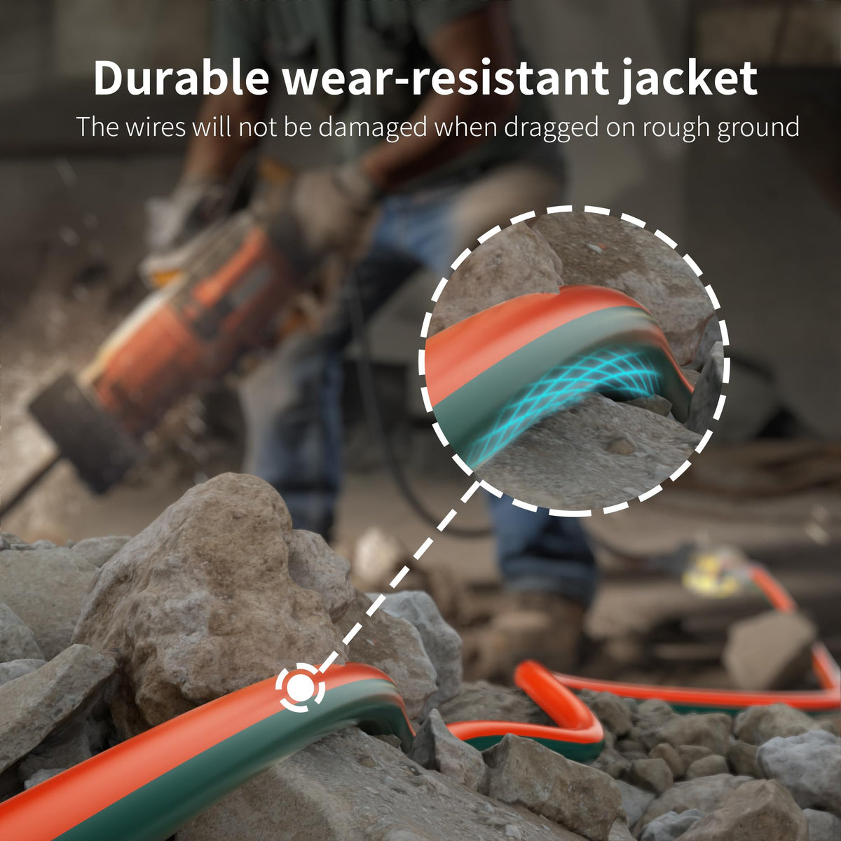 HUANCHAIN bright orange-green color improves visibility and safety on site.