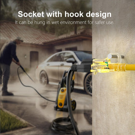 HUANCHAIN storage straps keep the cord neatly coiled between tasks.