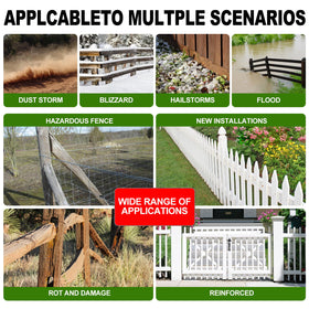 HuaSheWJ repair piles securely anchor deck supports and garden fences.