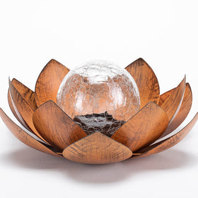 Huaxu Lotus Garden Light IP44 waterproof protects against rain and weather.