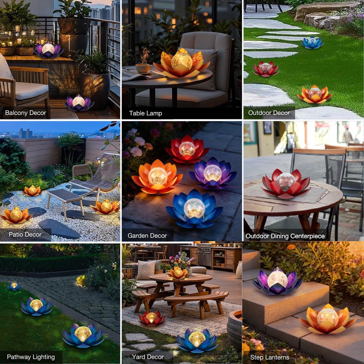 Huaxu orange lotus globe adds warm color to garden decorations.