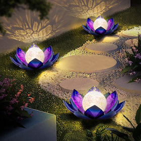 Huaxu Purple Lotus lamp makes a thoughtful outdoor gift for mom.