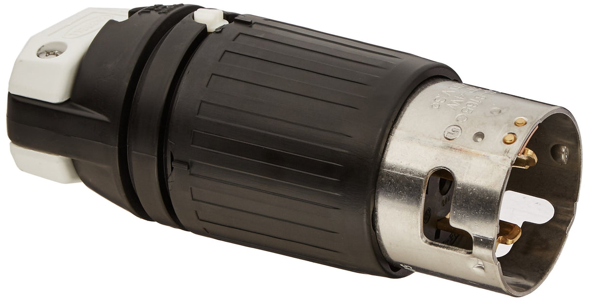 Hubbell CS8165C locking plug, cord-mounted, ideal for durable heavy industrial power connections.