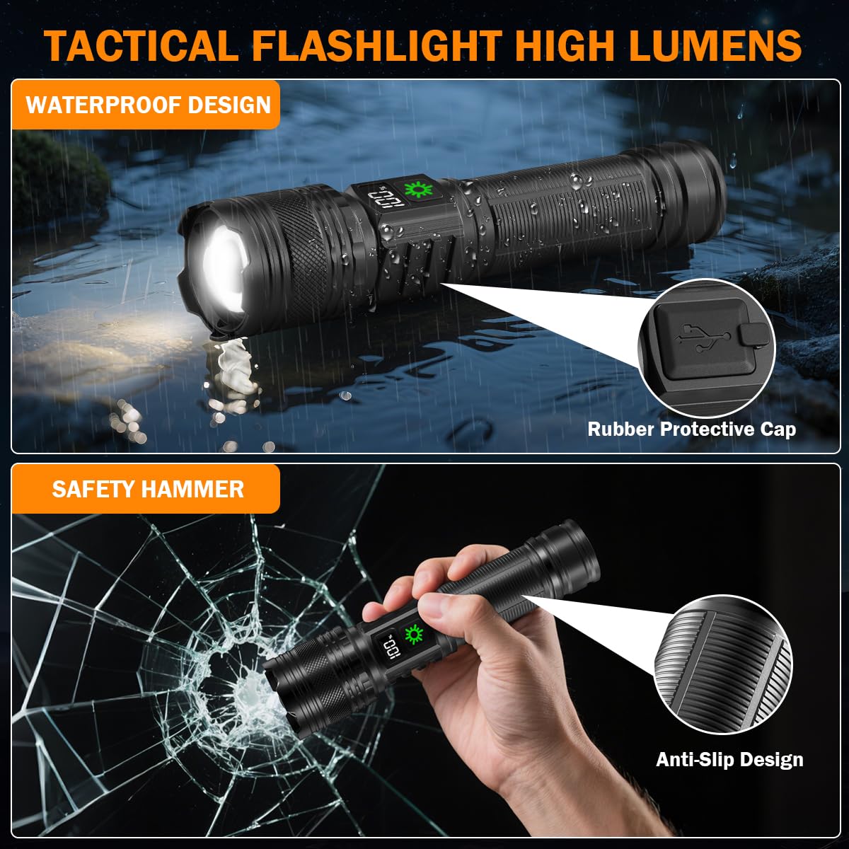 Huccbs compact handheld with lanyard for easy carrying