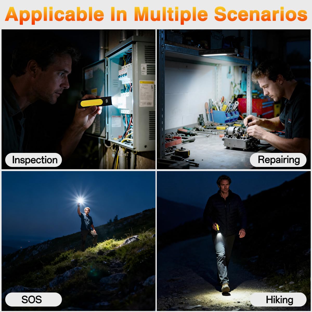 Huccbs pocket-size flashlight fits easily in pockets and bags.