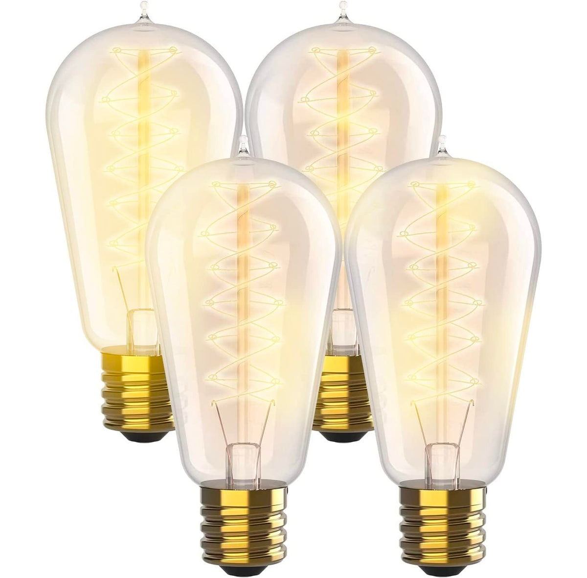 HUDSON BULB CO vintage Edison tear-drop filament for warm nostalgic ambience.