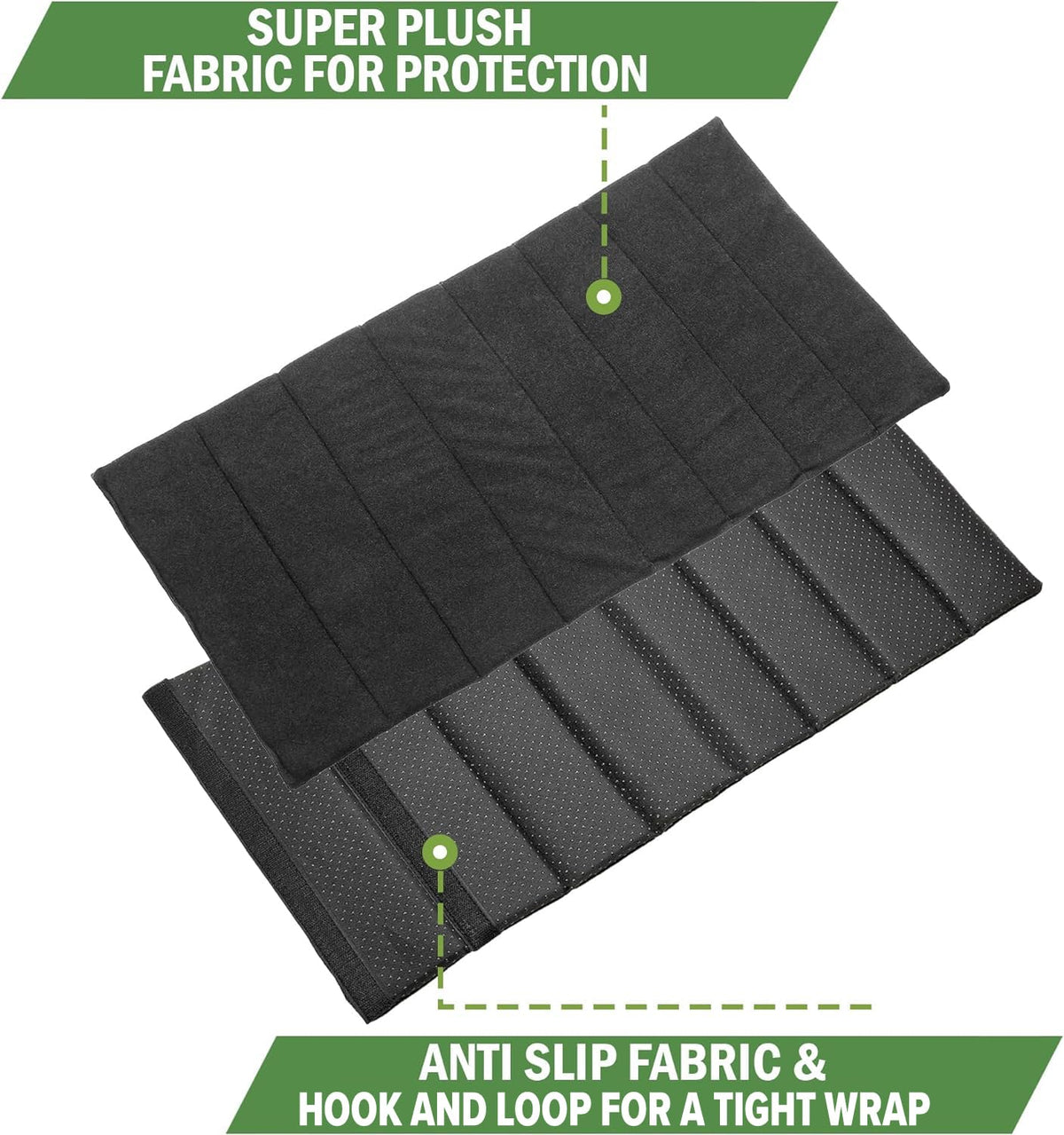 Pole wrap around a four-foot section showing versatile length coverage.