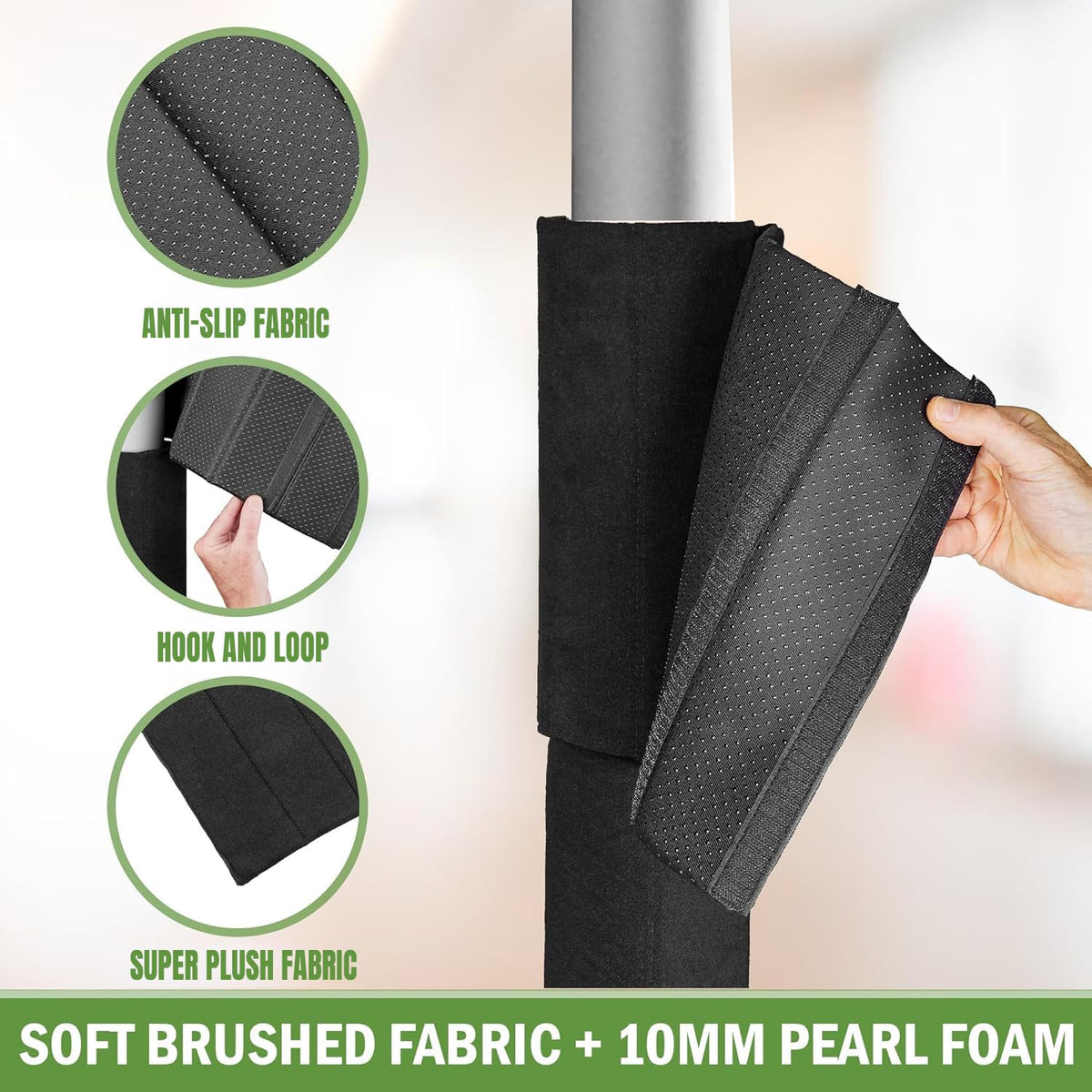 Hudson Comfort wrap demonstrating easy secure fit with hook and loop closure.