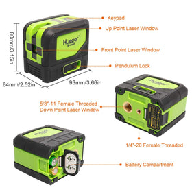 Huepar 9300G magnetic L-shaped base for fast mounting