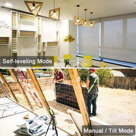 Huepar 9300G self-leveling indicator shows level quickly and clearly