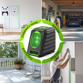 Huepar Box-1G includes batteries and carrying bag for on-site convenience.