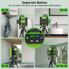 Huepar HM03CG rechargeable battery powers long sessions without frequent recharges.