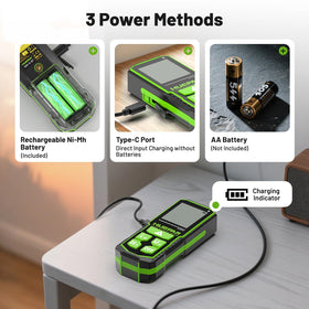 Huepar rechargeable batteries with USB-C charging for long use