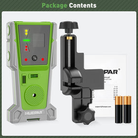 Huepar LR-8RG kit includes magnet, clamp, and case.