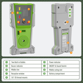 Huepar LR-8RG works with pulse-mode leveling devices.